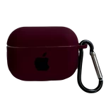 Чохол силіконовий Silicone Case з Logo для Apple AirPods Pro Maroon
