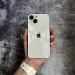 Чохол імітація скла Laser Disco case MagSafe для iPhone 13 White