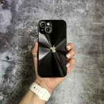 Чохол імітація скла Laser Disco case 3D logo для iPhone 14 Black