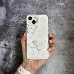 Чохол з полікарбонату з 3D зображенням Butterfly Case для iPhone 15 White