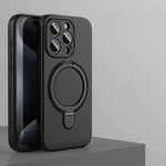 Силіконовий чохол з MagSafe та підставкою для iPhone 15 Pro Max Black
