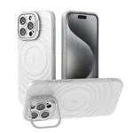 Силіконовий протиударний чохол з відкидною підставкою MagSafe Support Texture для iPhone 13 Pro White