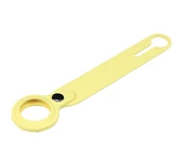 Силіконовий брелок із кільцем Silicone Case Long Transparent для AirTag Yellow