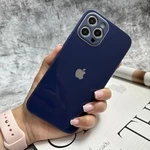 Чохол скляний з захистом камери для iPhone 7/8 Plus Navy blue