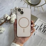 Матовий чохол MagSafe мінімалістичний дизайн захист і стиль Lume Case для iPhone 13 Light Gold