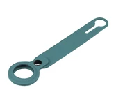 Силіконовий брелок із кільцем Silicone Case Long Transparent для AirTag Pine Green