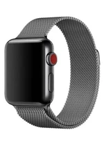 Ремінець металевий мілянська петля для Apple Watch 38|40|41|42 (10 series) mm Dark Grey