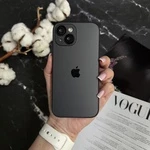 Чохол скляний матовий з захистом камери Matte AG-Glass для iPhone 15 Black