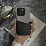 Чохол шкіряний з картхолдером та підтримкою MagSafe Deluxe Pocket для iPhone 13 Pro Dark Grey