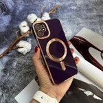 Чохол глянцевий силікон з Magsafe для iPhone 11 Purple