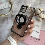 Чохол силіконовий ударостійкий з Magsafe і підставкою для iPhone 12 Black