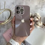 Чохол імітація скла Laser Disco case 3D logo для iPhone 15 Pro Max Lavender