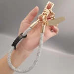 Плетений шнурок на руку для телефона з карабіном Icarer Stone