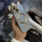 Чохол глянцевий силікон з Magsafe для iPhone 13 Sea Blue
