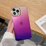 Силіконовий чохол з блискітками Shine OMBRE для iPhone 12 Pro Max Purple