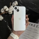 Чохол скляний матовий з захистом камери Matte AG-Glass для iPhone 13 White