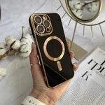 Чохол глянцевий силікон з Magsafe для iPhone 12 Pro Black