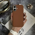 Чохол шкіряний Modern Leather з магнітом MagSafe для iPhone 16 Coffee