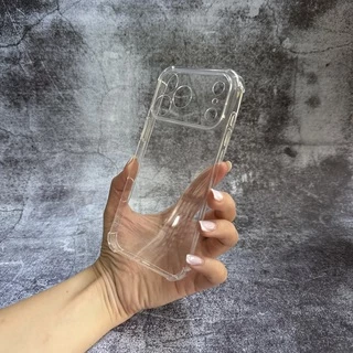 Чохол силікон ударостійкий з посиленими кутами TPU FULL для iPhone 17 Pro Max Прозорий