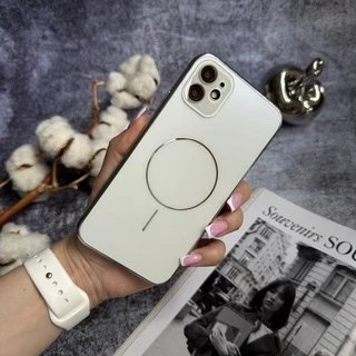 Матовий чохол MagSafe мінімалістичний дизайн захист і стиль Lume Case для iPhone 12 White