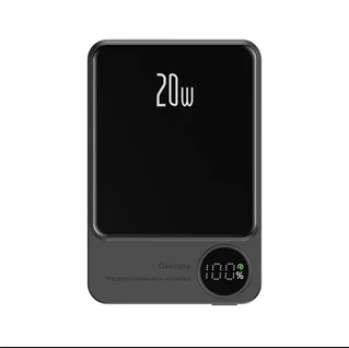 Магнітний бездротовий Power Bank MagSafe CYKE 10000mAh 20W для Apple Dark Grey