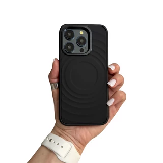 Протиударний силіконовий чохол з MagSafe Fantastic для iPhone 15 Pro Black