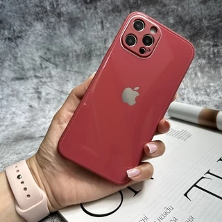 Чохол скляний з захистом камери для iPhone 11 Rose red