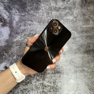 Чохол імітація скла Laser Disco case 3D logo для iPhone 13 Black