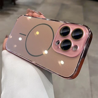 Глянцевий чохол Lume gloss з MagSafe для iPhone 14 Rose Gold