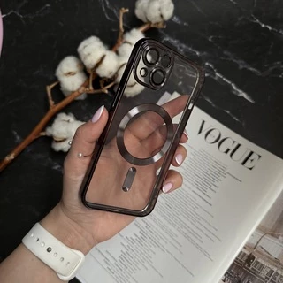 Чохол прозорий силікон Dream ultra MagSafe для iPhone 15 Black