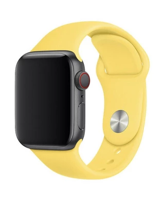 Силіконовий ремінець Watch Silicone для Apple Watch 38|40|41|42 (10 series) mm Yellow