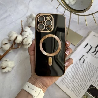 Чохол глянцевий силікон з Magsafe для iPhone 13 Pro Black