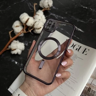 Чохол прозорий силікон Dream ultra MagSafe для iPhone 12 Purple