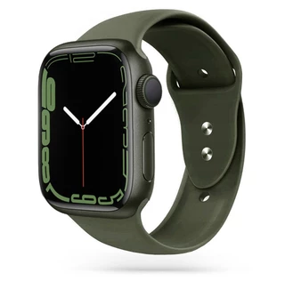 Силіконовий ремінець Watch Silicone для Apple Watch 38|40|41|42 (10 series) mm Dark Olive