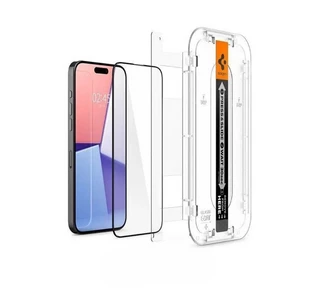 Захисне скло Spigen Screen Protector EZ FIT (2 шт в комплекті) для iPhone 16 Pro Прозорий