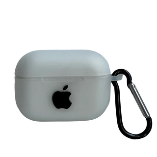 Чохол силіконовий Silicone Case з Logo для Apple AirPods Pro Прозорий