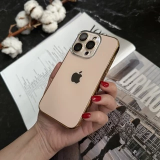 Чохол матовий імітація скла Desert Titanium для iPhone 15 Pro Gold