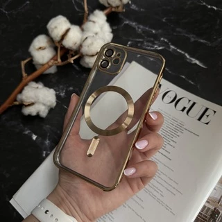 Чохол прозорий силікон Dream ultra MagSafe для iPhone 12 Gold