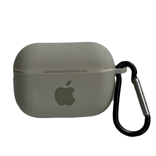 Чохол силіконовий Silicone Case з Logo для Apple AirPods Pro Stone