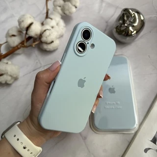 Чохол Silicone Case FULL 360 для iPhone 16 Mist Blue