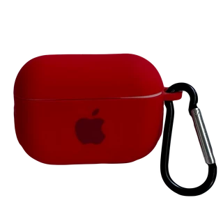 Чохол силіконовий Silicone Case з Logo для Apple AirPods Pro Red