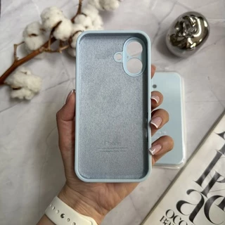 Чохол Silicone Case FULL 360 для iPhone 16 Mist Blue