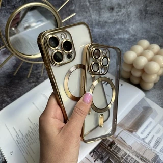 Чохол прозорий силікон Dream ultra MagSafe для iPhone 17 Gold