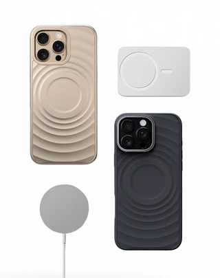 Протиударний силіконовий чохол з MagSafe Fantastic для iPhone 13 Pro Max Gold