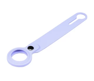 Силіконовий брелок із кільцем Silicone Case Long Transparent для AirTag Dasheen