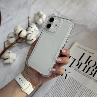 Чохол протиударний з кутами Space для iPhone 16 Прозорий