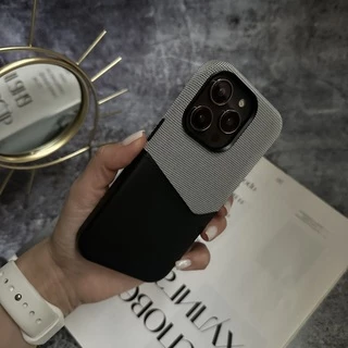 Чохол шкіряний з картхолдером та підтримкою MagSafe Deluxe Pocket для iPhone 14 Pro Max Dark Grey