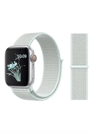 Нейлоновий ремінець Nylon Sport для Apple Watch 38|40|41|42 (10 series) mm Mist Blue
