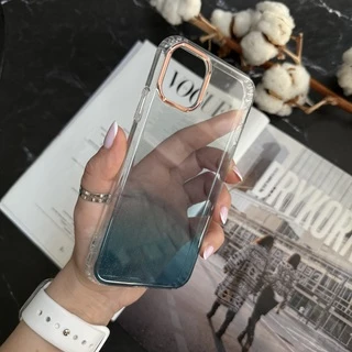 Силіконовий чохол з блискітками Shine OMBRE для iPhone 11 Sea Blue