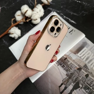 Чохол матовий імітація скла Desert Titanium для iPhone 15 Pro Gold